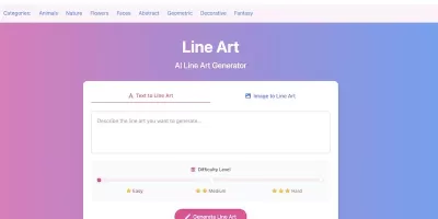 線條藝術:線條藝術繪畫線上生成器,製作精美線條藝術作品 線條藝術:線條藝術繪畫線上生成器,製作精美線條藝術作品