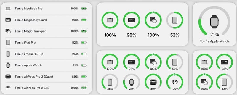 AirBattery - Mac 獲取並顯示所有裝置的電量資訊