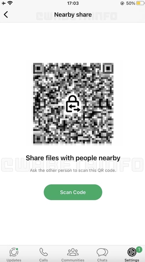 WhatsApp 推出類似 AirDrop 的 "Nearby Share" 功能