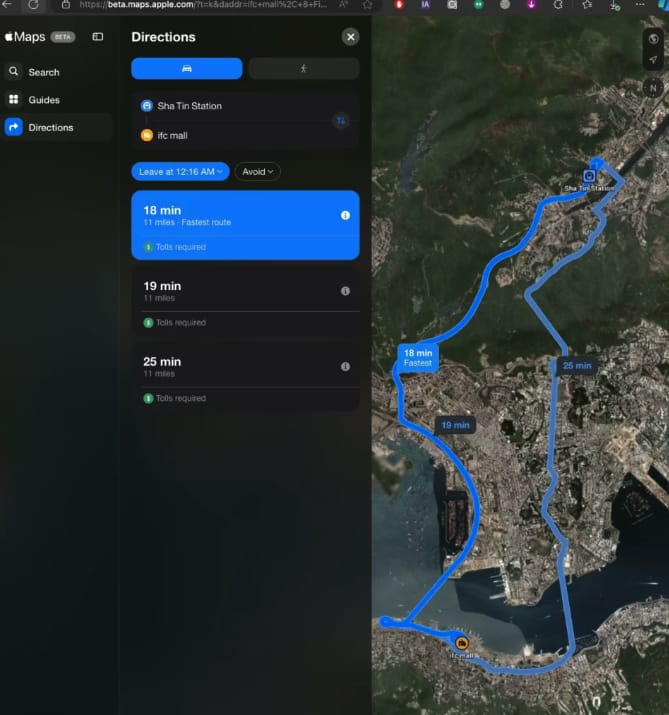 蘋果推出網頁版 Apple Maps，挑戰谷歌地圖