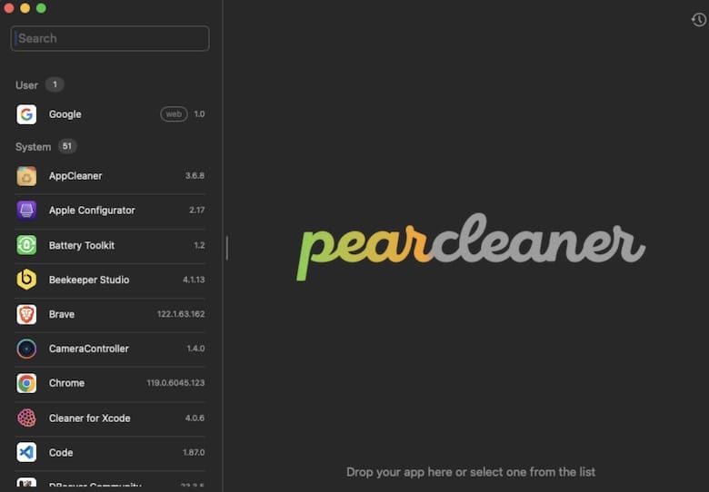 PearCleaner - Mac 系統優化清理軟體