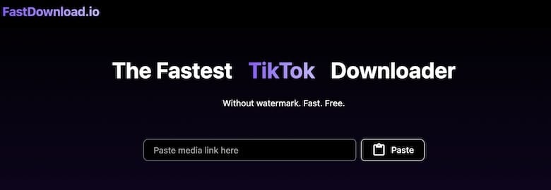 FastDownload.io - TikTok 影片和 YouTube Shorts 短影片下載工具