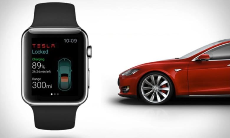 Apple Watch 有望作為 Tesla 汽車數位車鑰匙