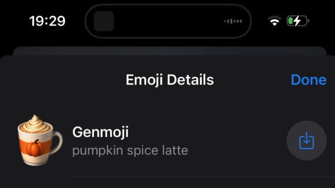 設備即使不支援 Apple Intelligence，也可以使用 Genmoji