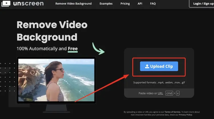 unscreen - 線上版影片去背工具