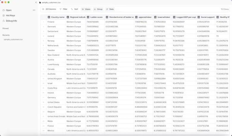 MacData Pro - Mac 版 CSV 大型文件開啟工具